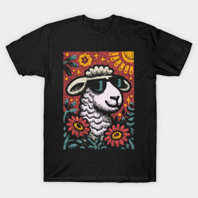 Dreamy Sheep | The Whimsical Woolly Lamb T-Shirt by TuncGK