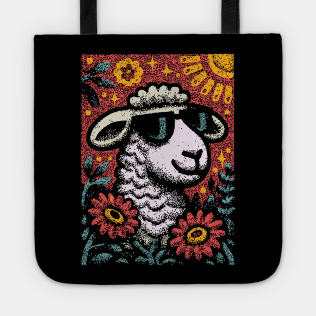 Dreamy Sheep | The Whimsical Woolly Lamb Tote by TuncGK