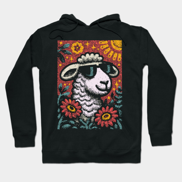 Dreamy Sheep | The Whimsical Woolly Lamb Hoodie by TuncGK