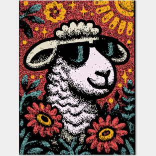 Dreamy Sheep | The Whimsical Woolly Lamb Posters and Art