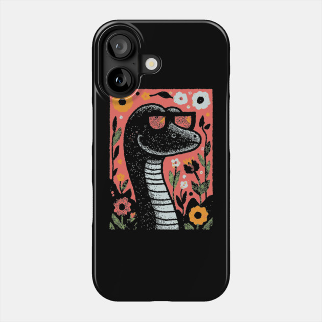 Cool Snake in the Grass | The Laid-Back Reptile Phone Case by TuncGK