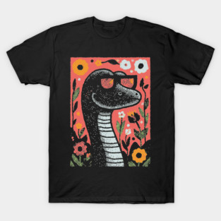 Cool Snake in the Grass | The Laid-Back Reptile T-Shirt