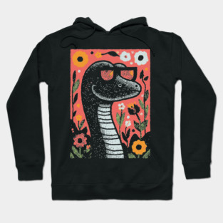 Cool Snake in the Grass | The Laid-Back Reptile Hoodie