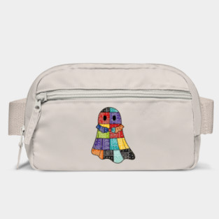 Bandana Boo Patchwork Ghost with cute Collar and Coquette Bow Bag