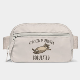 Funny My Discom Is Seriously Bobulated Raccoon Wordplay Bag