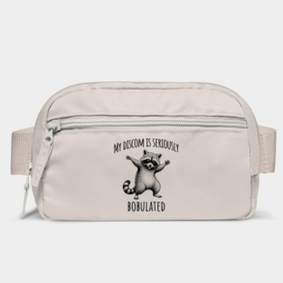 Funny My Discom Is Seriously Bobulated Raccoon Wordplay Bag