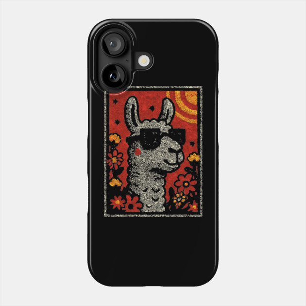 Hipster Alpaca | The No-Drama Llama Phone Case by TuncGK