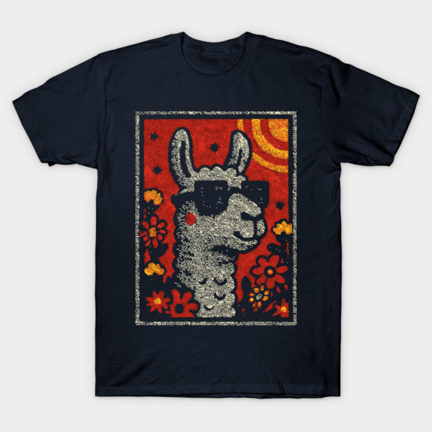 Hipster Alpaca | The No-Drama Llama T-Shirt by TuncGK
