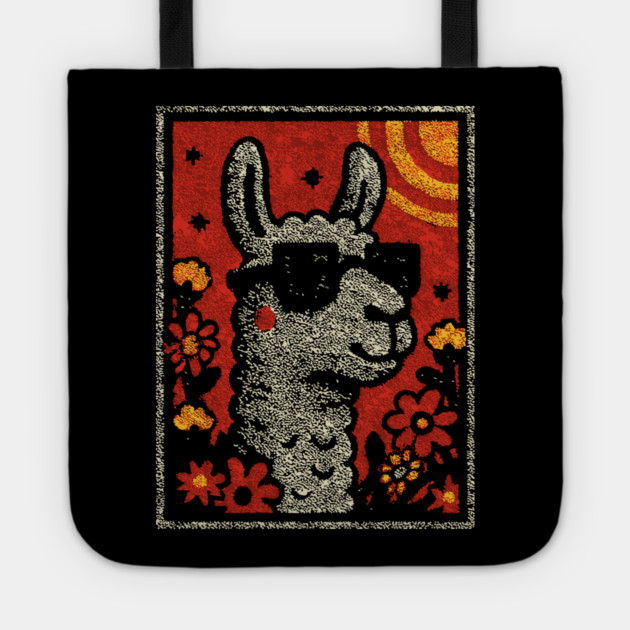 Hipster Alpaca | The No-Drama Llama Tote by TuncGK