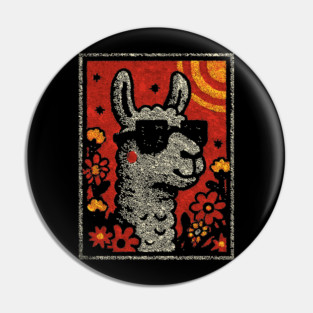 Hipster Alpaca | The No-Drama Llama Pin