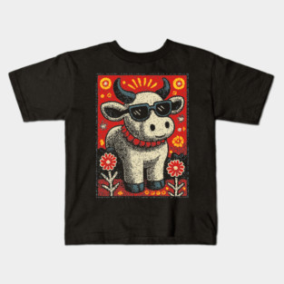 Nerdy Cow | The Intellectual Heifer Kids T-Shirt