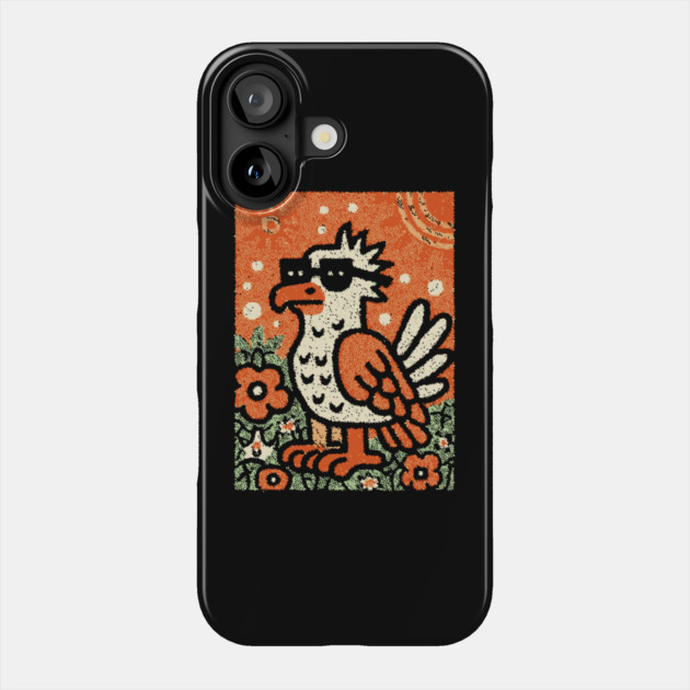 Quirky Hoatzin Bird | The Punk Rock Prehistoric Fowl Phone Case by TuncGK