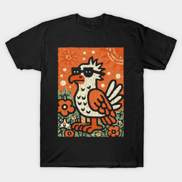 Quirky Hoatzin Bird | The Punk Rock Prehistoric Fowl T-Shirt by TuncGK
