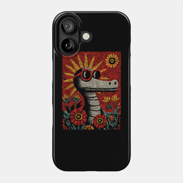 Nerdy Serpent | The Intellectual Reptile Phone Case by TuncGK