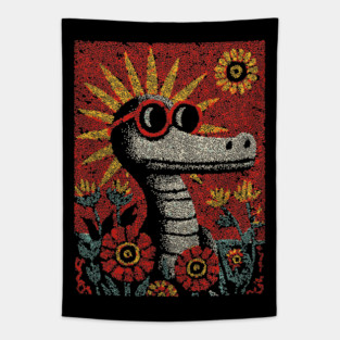 Nerdy Serpent | The Intellectual Reptile Tapestry