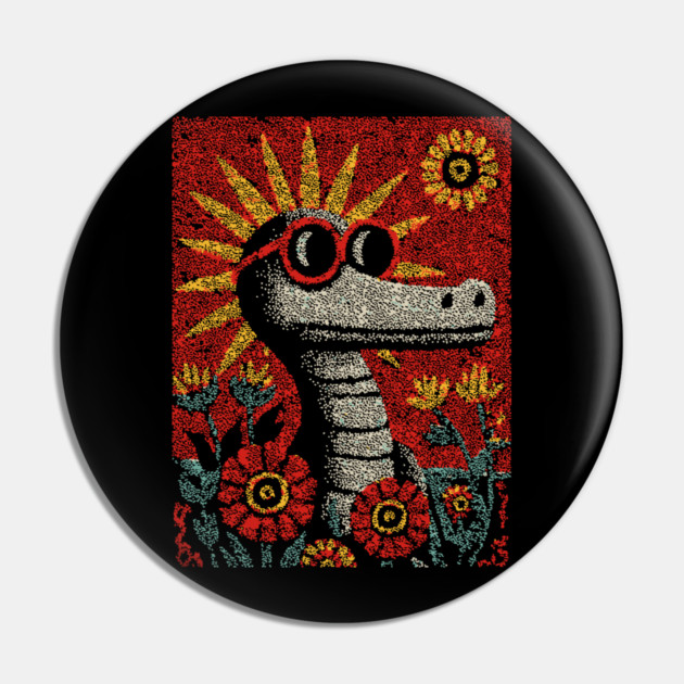 Nerdy Serpent | The Intellectual Reptile Pin by TuncGK