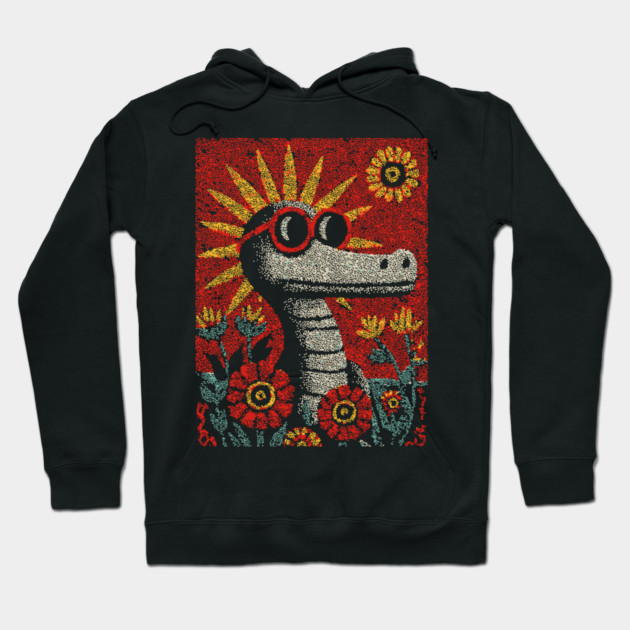 Nerdy Serpent | The Intellectual Reptile Hoodie by TuncGK
