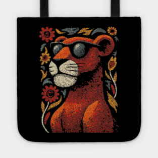 Folk Art Cougar | The Ghost Cat of the Mountains Tote