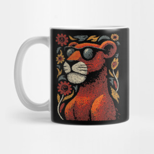 Folk Art Cougar | The Ghost Cat of the Mountains Mug