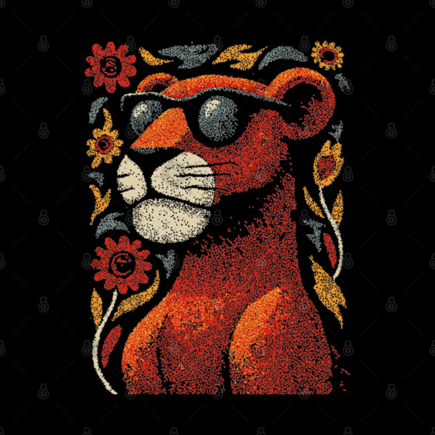 Folk Art Cougar | The Ghost Cat of the Mountains by TuncGK