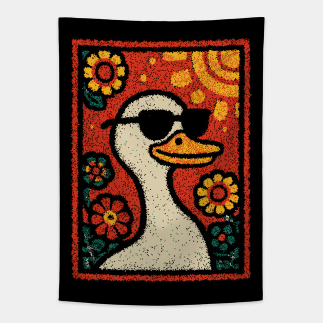 Cool Duck | The Laid-Back Waterfowl Tapestry by TuncGK