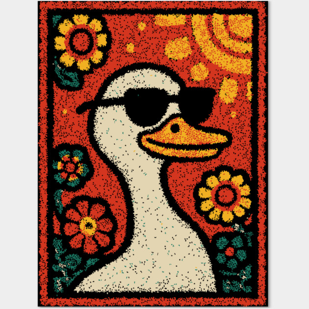 Cool Duck | The Laid-Back Waterfowl Wall Art by TuncGK