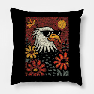 Americana Eagle | Fourth of July Folk Art Pillow