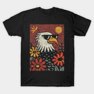 Americana Eagle | Fourth of July Folk Art T-Shirt