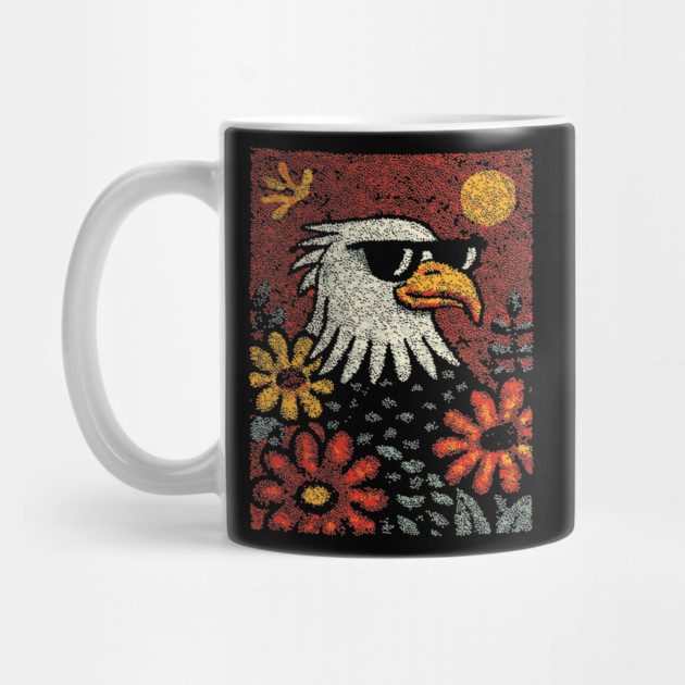 Americana Eagle | Fourth of July Folk Art by TuncGK