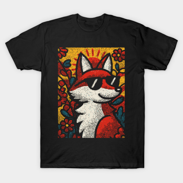 Sly Fox | Autumn Equinox Spirit T-Shirt by TuncGK
