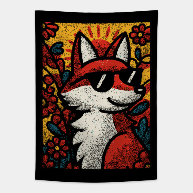 Sly Fox | Autumn Equinox Spirit Tapestry by TuncGK