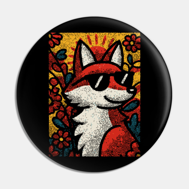Sly Fox | Autumn Equinox Spirit Pin by TuncGK