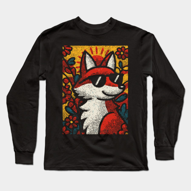 Sly Fox | Autumn Equinox Spirit Long Sleeve T-Shirt by TuncGK