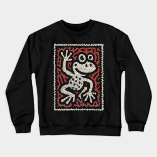 Waving Frog | Leap Day Mascot Crewneck Sweatshirt