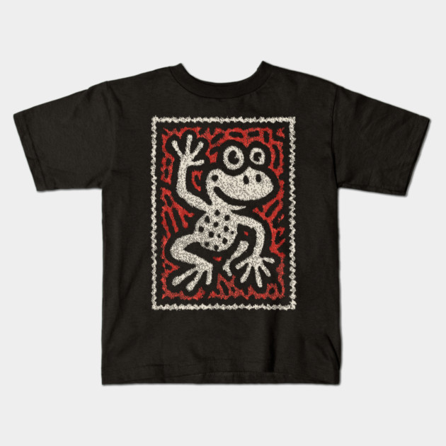 Waving Frog | Leap Day Mascot Kids T-Shirt by TuncGK