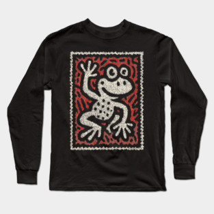 Waving Frog | Leap Day Mascot Long Sleeve T-Shirt