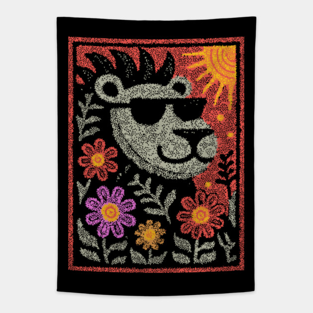 Cool Hedgehog | Groundhog Day Alternative Tapestry by TuncGK