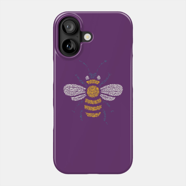 Minimalist Honey Bee | World Bee Day Art Phone Case by TuncGK