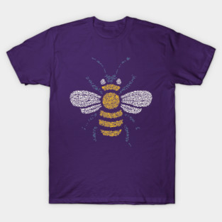 Minimalist Honey Bee | World Bee Day Art T-Shirt