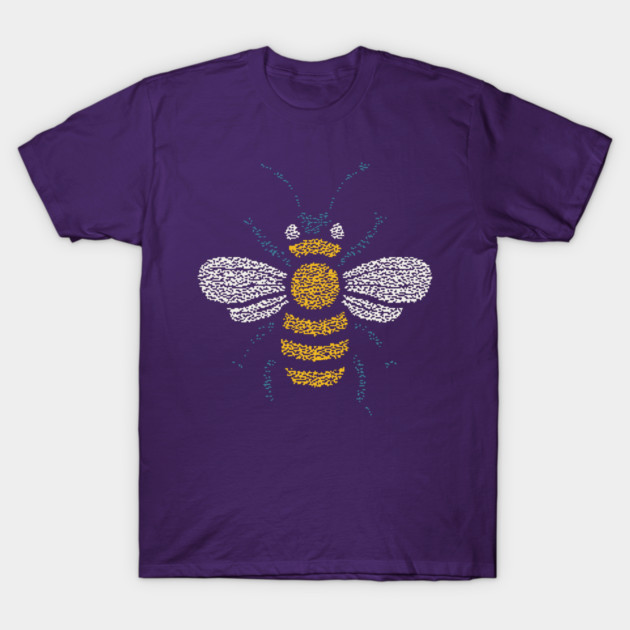 Minimalist Honey Bee | World Bee Day Art T-Shirt by TuncGK