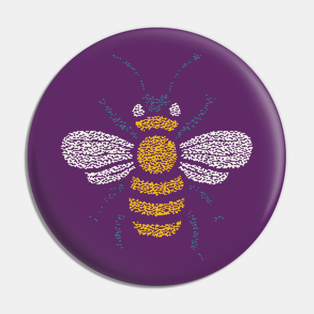 Minimalist Honey Bee | World Bee Day Art Pin by TuncGK