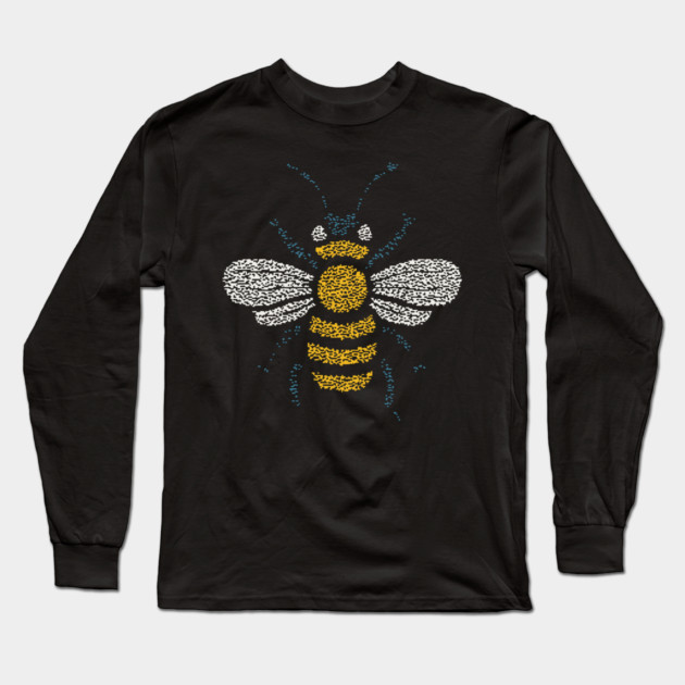 Minimalist Honey Bee | World Bee Day Art Long Sleeve T-Shirt by TuncGK