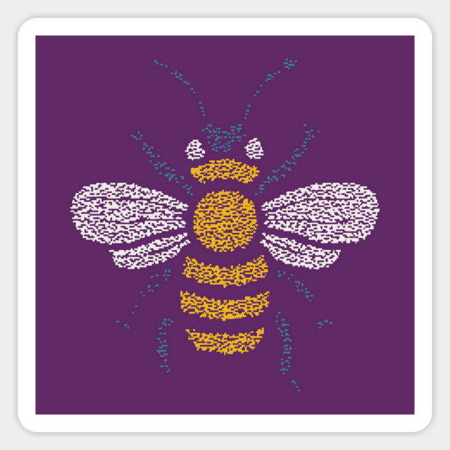 Minimalist Honey Bee | World Bee Day Art Magnet by TuncGK