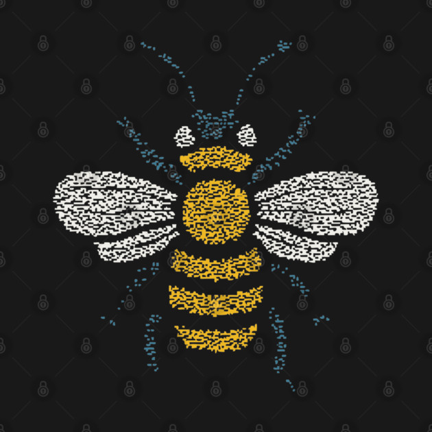 Minimalist Honey Bee | World Bee Day Art by TuncGK