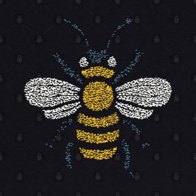 Minimalist Honey Bee | World Bee Day Art by TuncGK