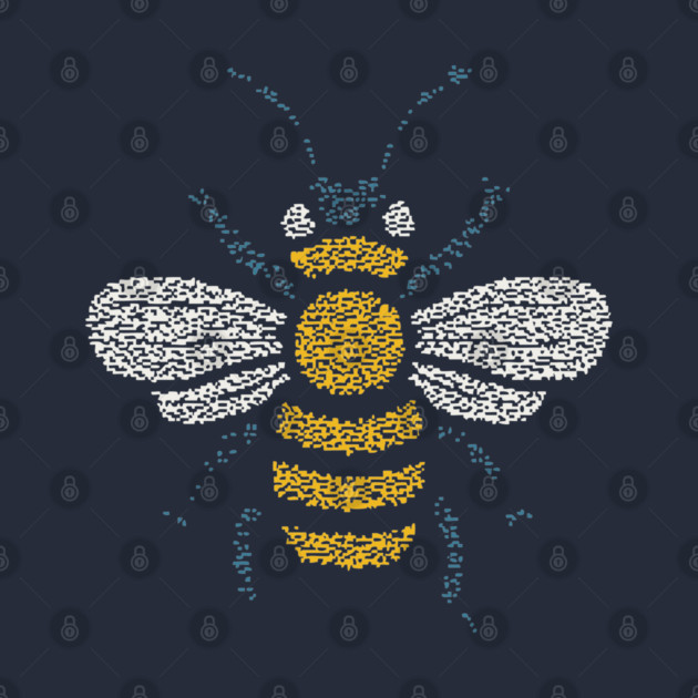 Minimalist Honey Bee | World Bee Day Art by TuncGK