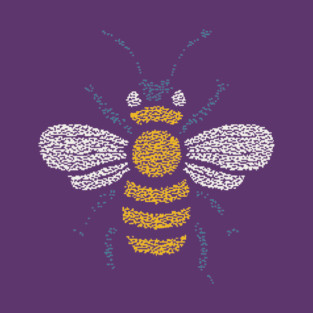 Minimalist Honey Bee | World Bee Day Art T-Shirt