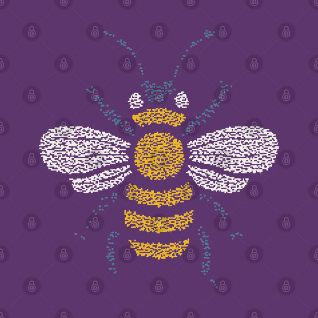 Minimalist Honey Bee | World Bee Day Art by TuncGK