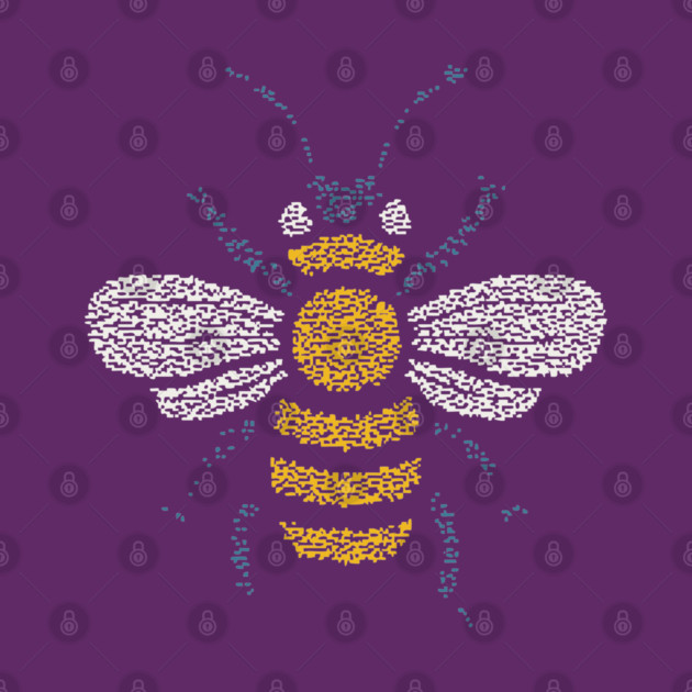 Minimalist Honey Bee | World Bee Day Art by TuncGK