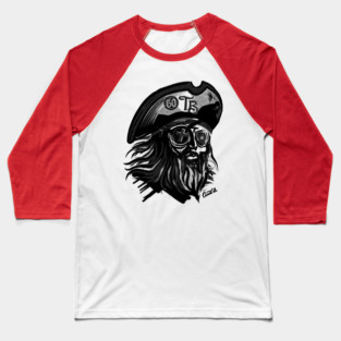 Tampa Bay Buccaneer Ghost - 50th Season Baseball T-Shirt